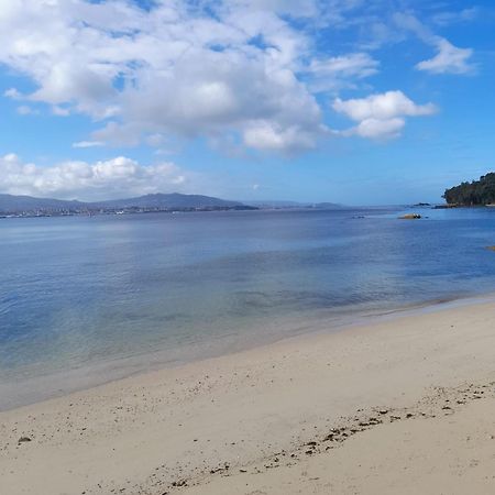 Apartament Mirador Do Mar, Encima De La Playa Moaña Zewnętrze zdjęcie