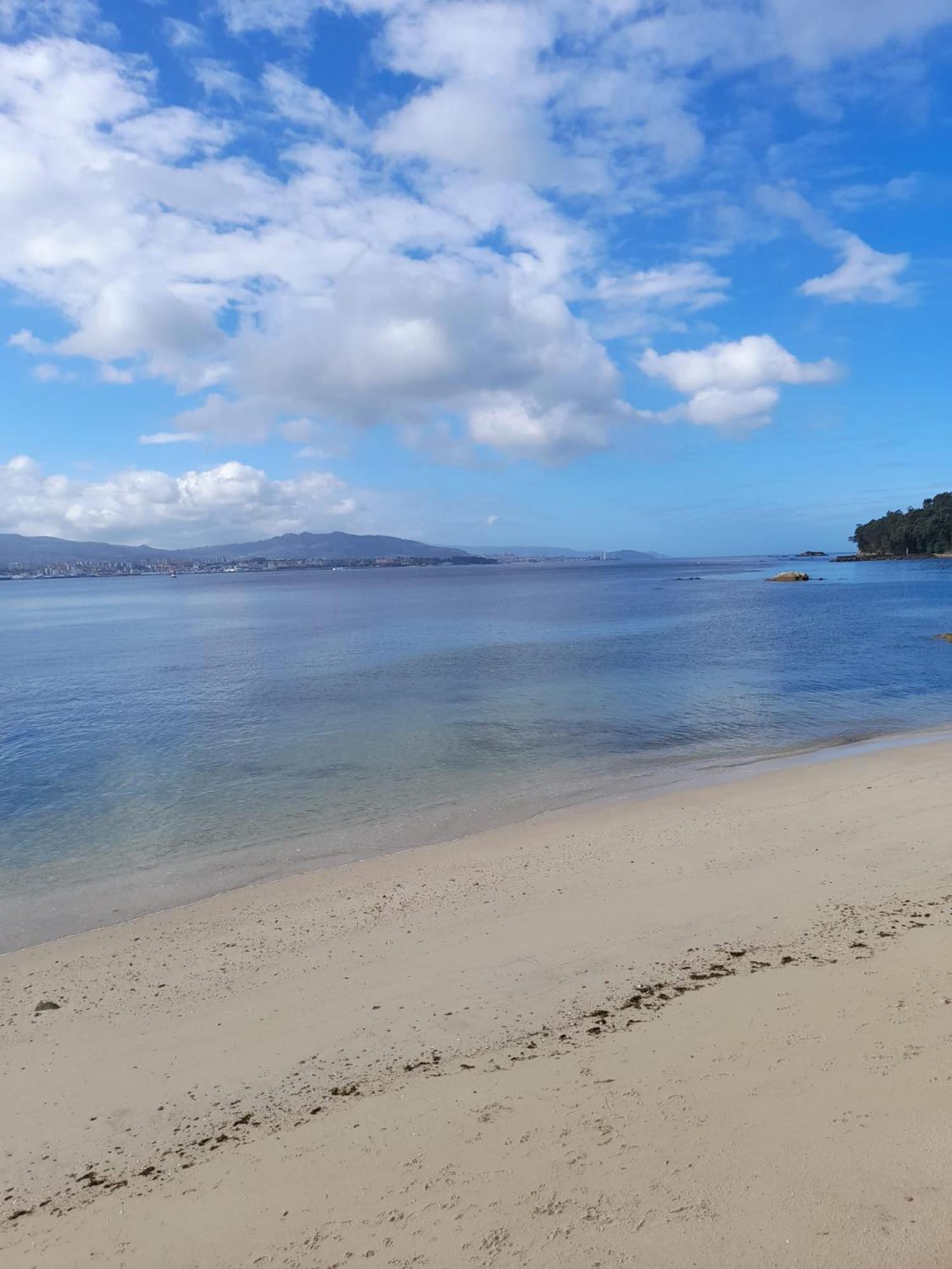 Apartament Mirador Do Mar, Encima De La Playa Moaña Zewnętrze zdjęcie