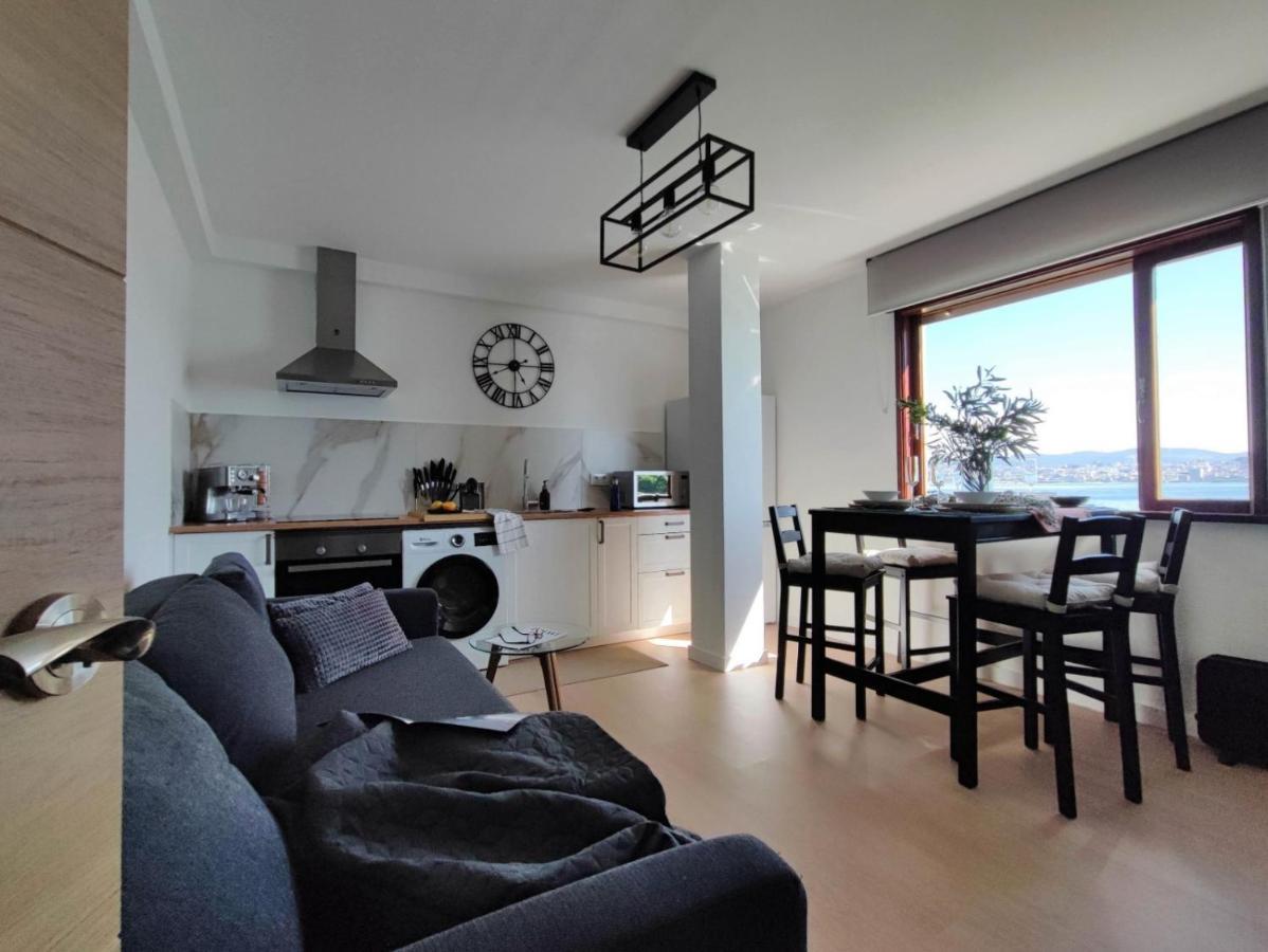 Apartament Mirador Do Mar, Encima De La Playa Moaña Zewnętrze zdjęcie