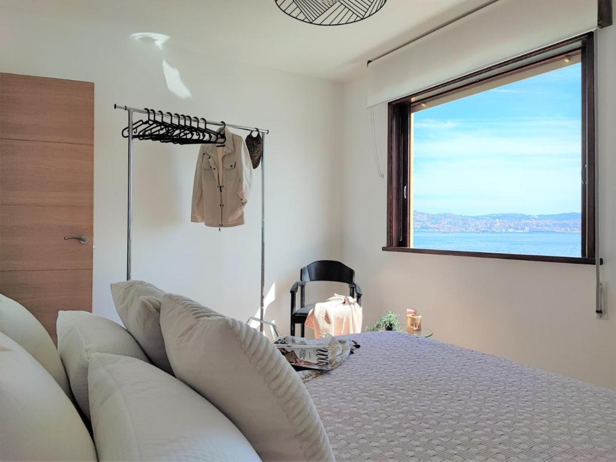 Apartament Mirador Do Mar, Encima De La Playa Moaña Zewnętrze zdjęcie